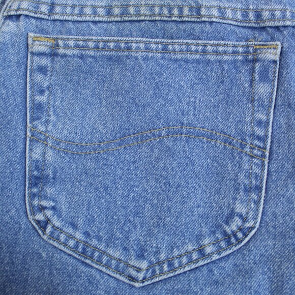 Lee Mens 34x30 Jeans Regular Fit Straight Leg Blue Medium Wash Denim - Picture 4 of 8